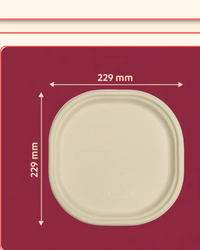 9 inch Round Bagasse Plate