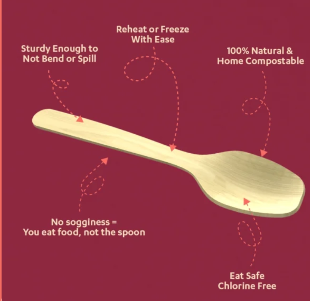 160mm Wooden Spoon